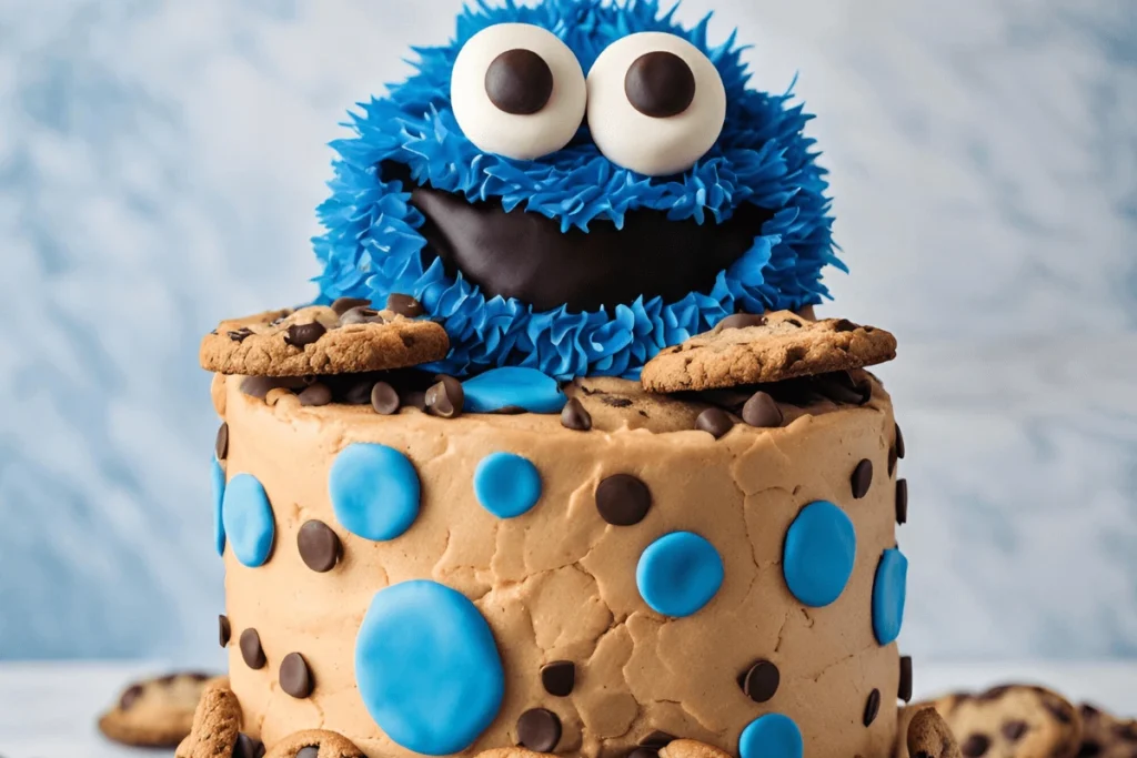 Cookie Monster Cake for Kids