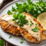 Baked Chicken Cutlets in Cream