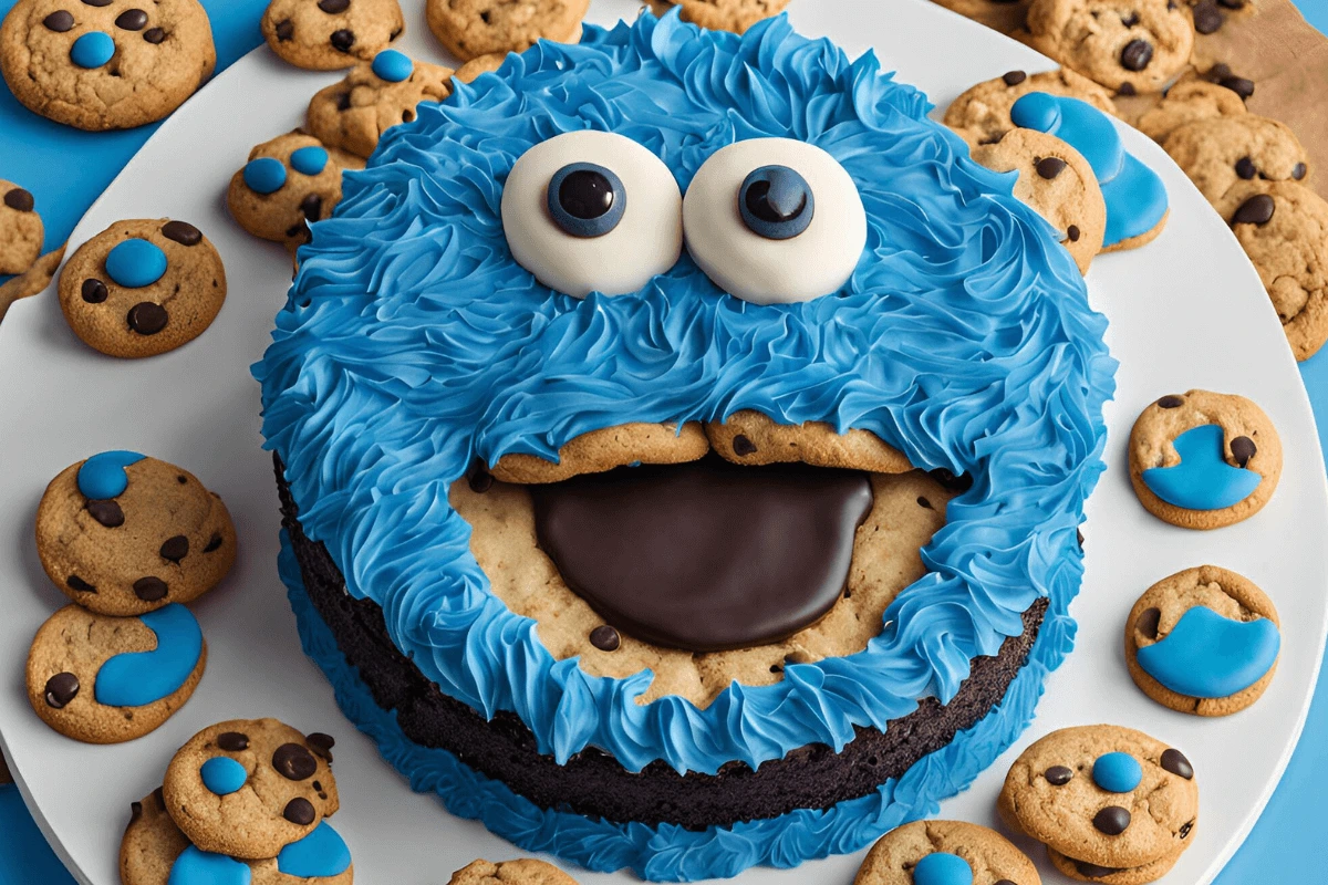 Cookie Monster Cake Design