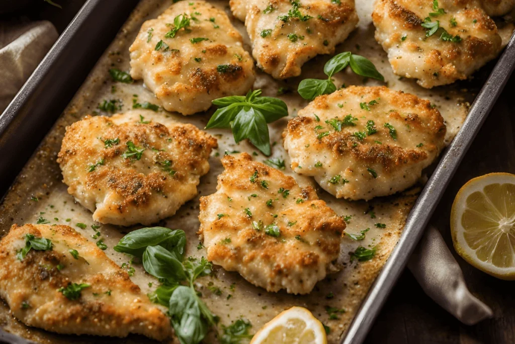 Garlic parmesan chicken cutlets