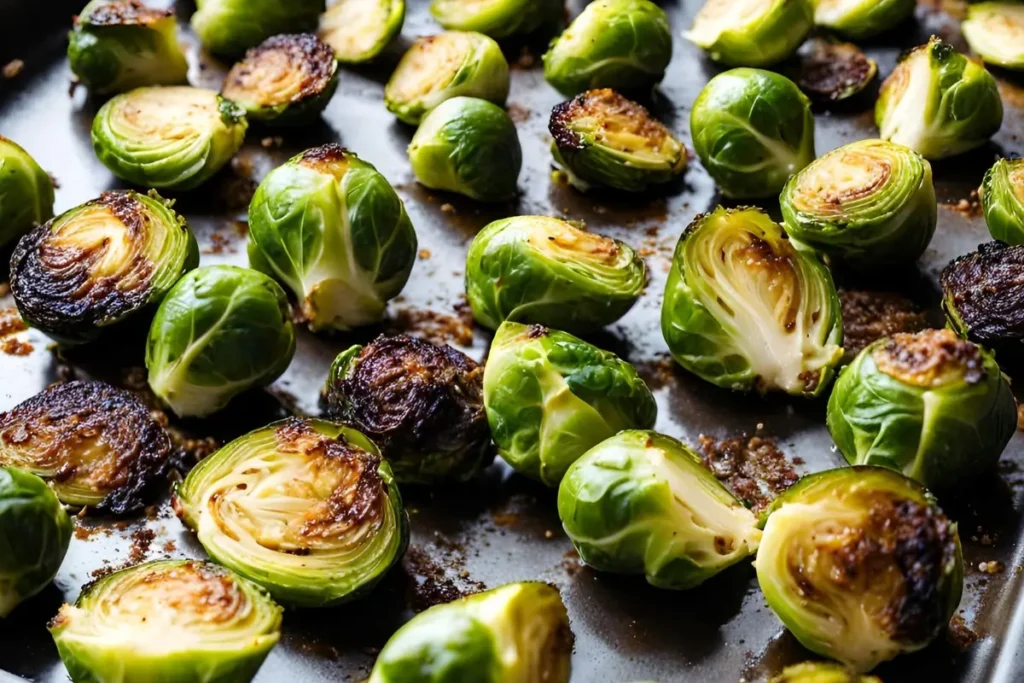 Roasting Brussels sprouts in the oven