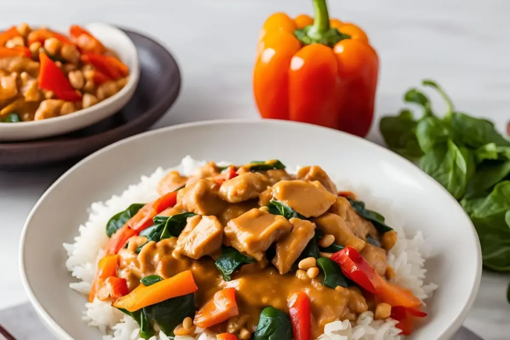 Peanut Butter Chicken with Vegetables