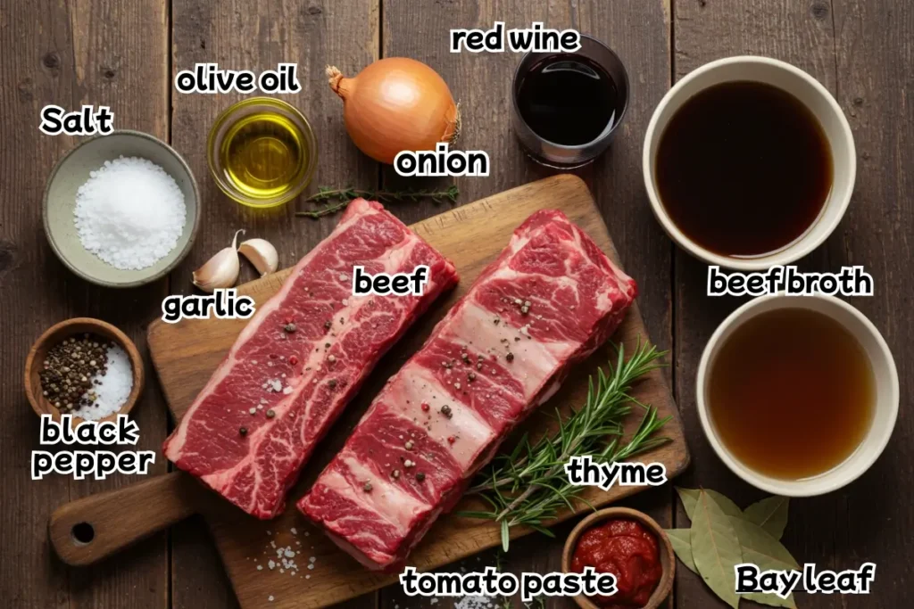 Braised Beef Short Ribs Oven Recipe Easy